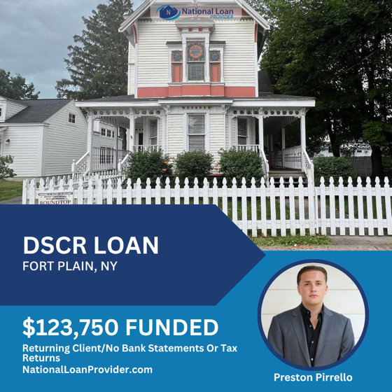 Closed real estate investment loan deal funded by National Loan Provider