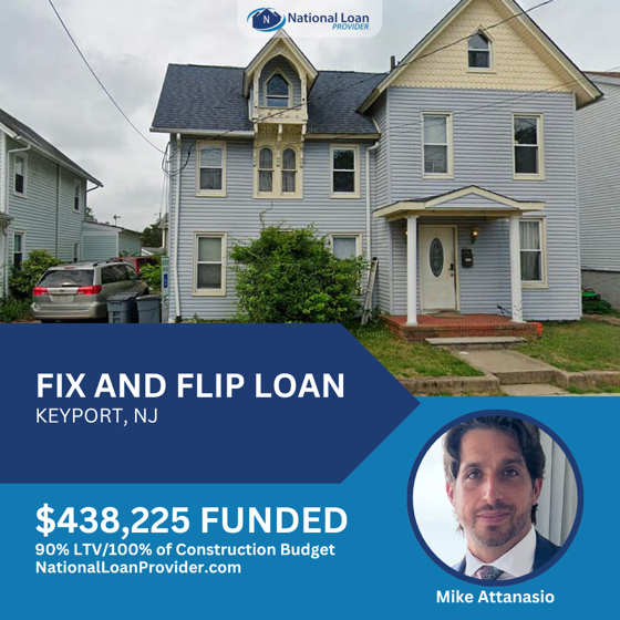 Closed real estate investment loan deal funded by National Loan Provider