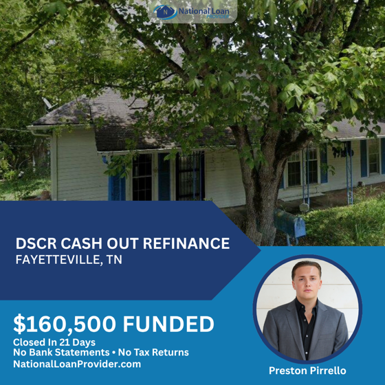 Closed real estate investment loan deal funded by National Loan Provider