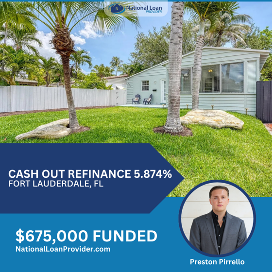 Closed real estate investment loan deal funded by National Loan Provider