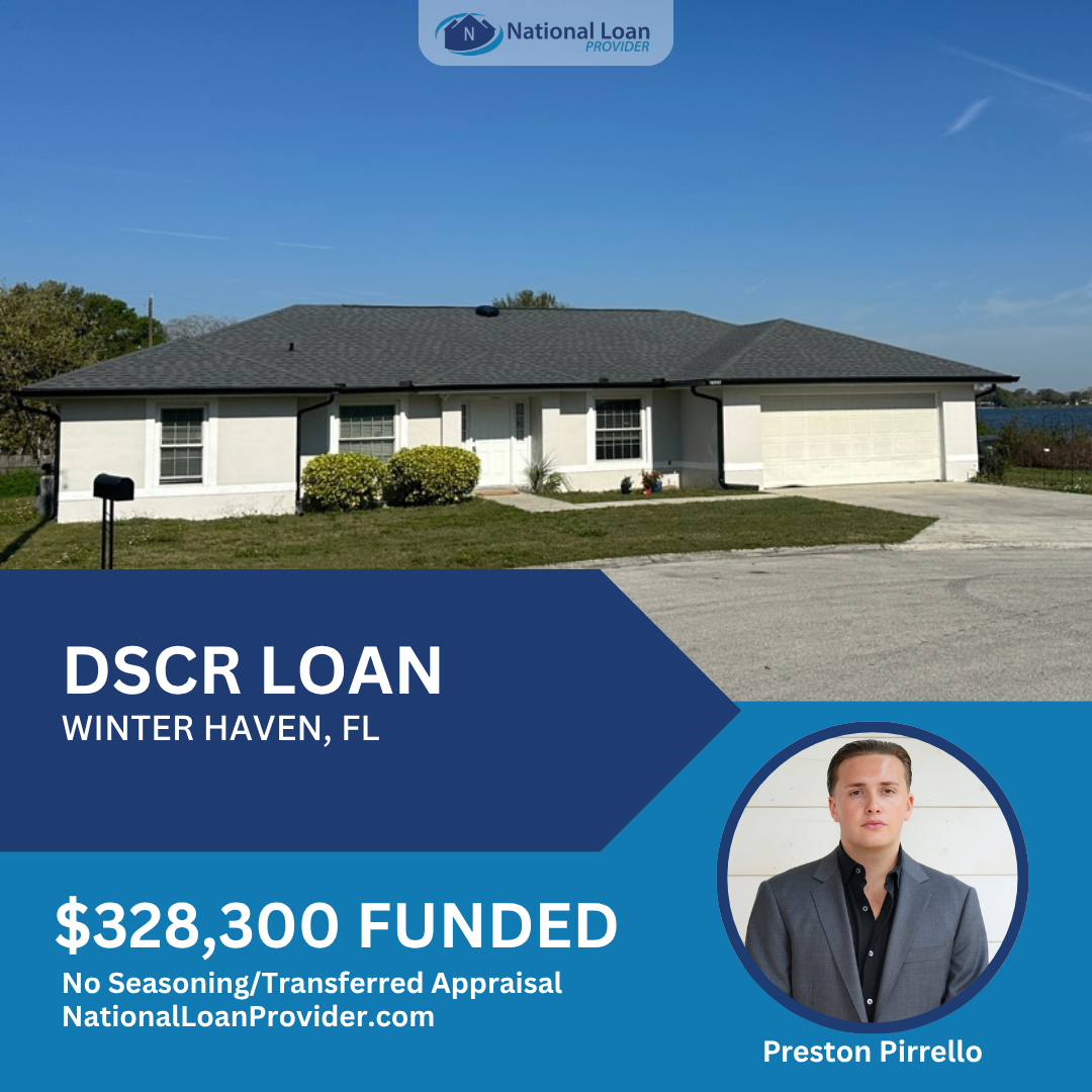 Closed real estate investment loan deal funded by National Loan Provider