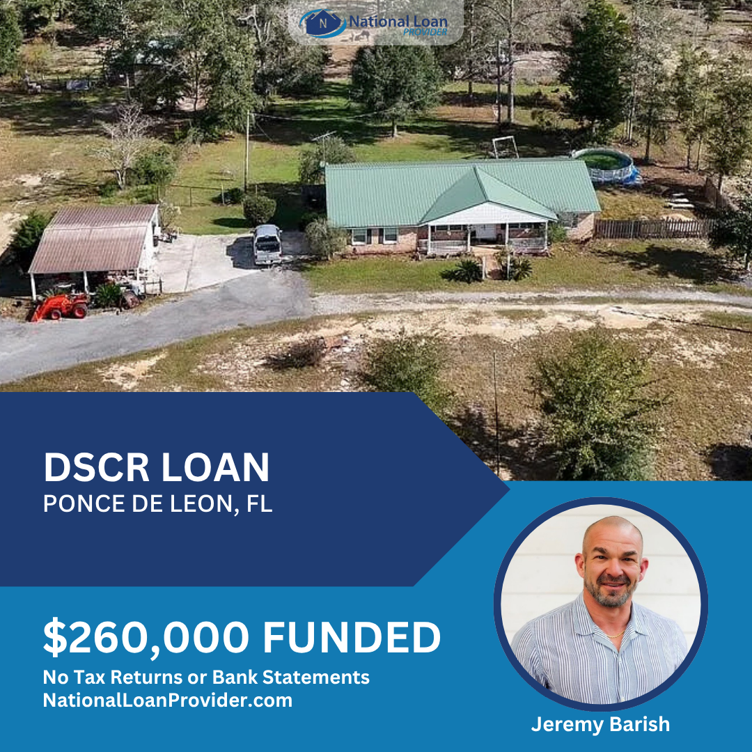 Closed real estate investment loan deal funded by National Loan Provider