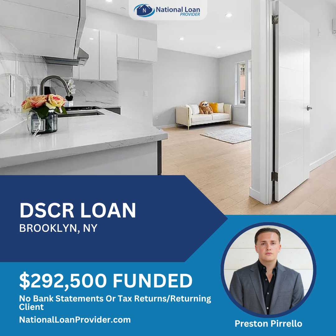 Closed real estate investment loan deal funded by National Loan Provider