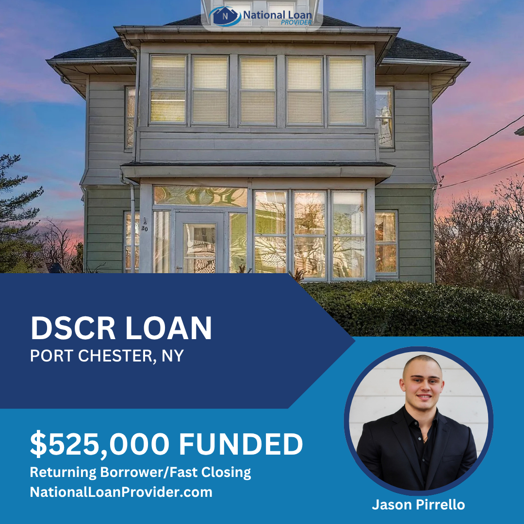 Closed real estate investment loan deal funded by National Loan Provider