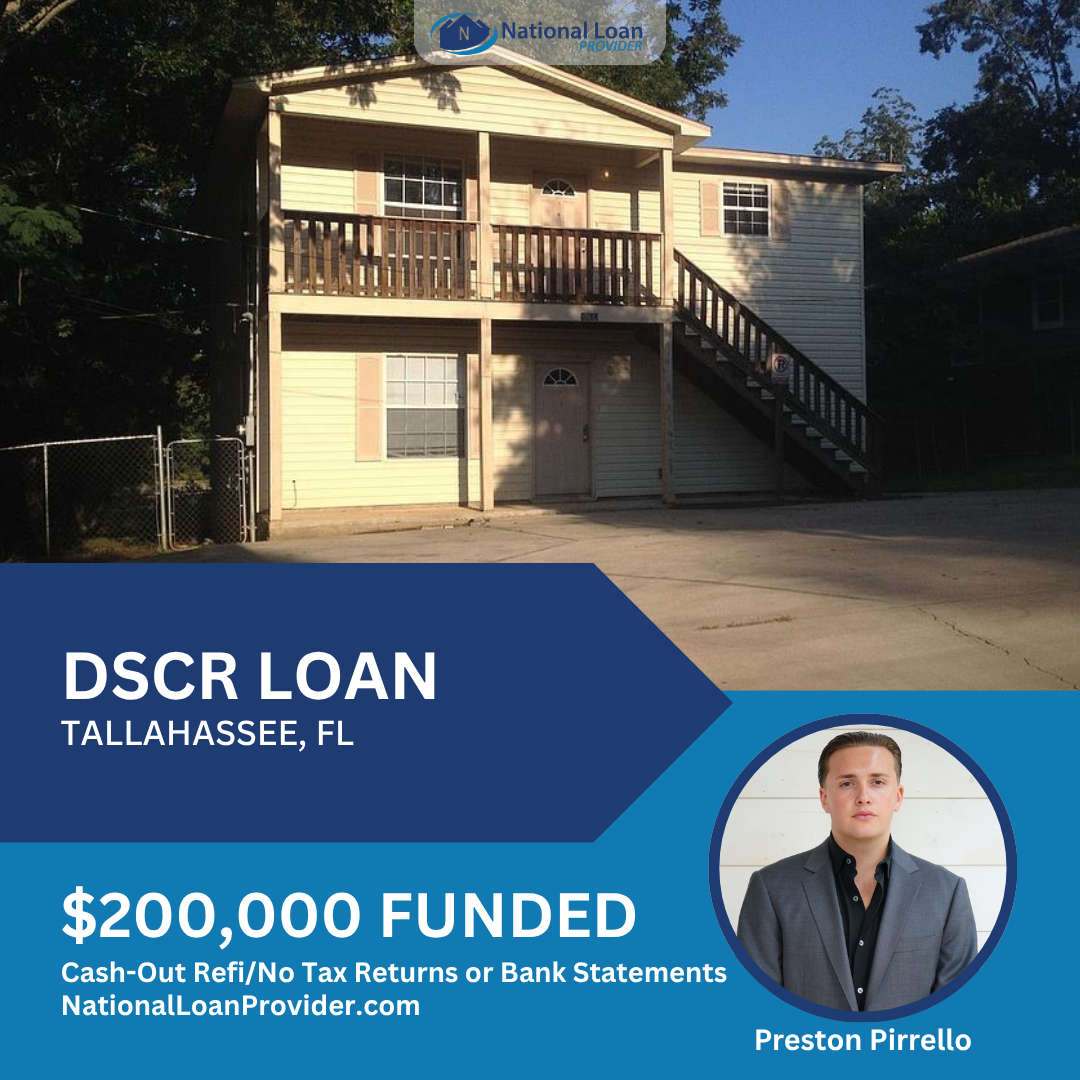 Closed real estate investment loan deal funded by National Loan Provider