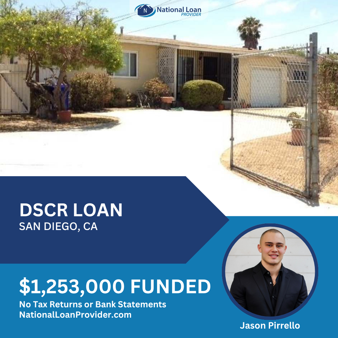 Closed real estate investment loan deal funded by National Loan Provider